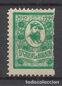 Timbres: sello carlista 1900 don carlos de borbon nuevo(*)